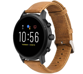 Strap-it Bracelet cuir Fossil Gen 5 (marron)