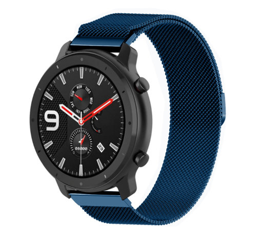 Strap-it Strap-it Bracelet Milanais Xiaomi Amazfit GTR (bleu) Strap-it Strap-it Bracelet Milanais Xiaomi Amazfit GTR (bleu)