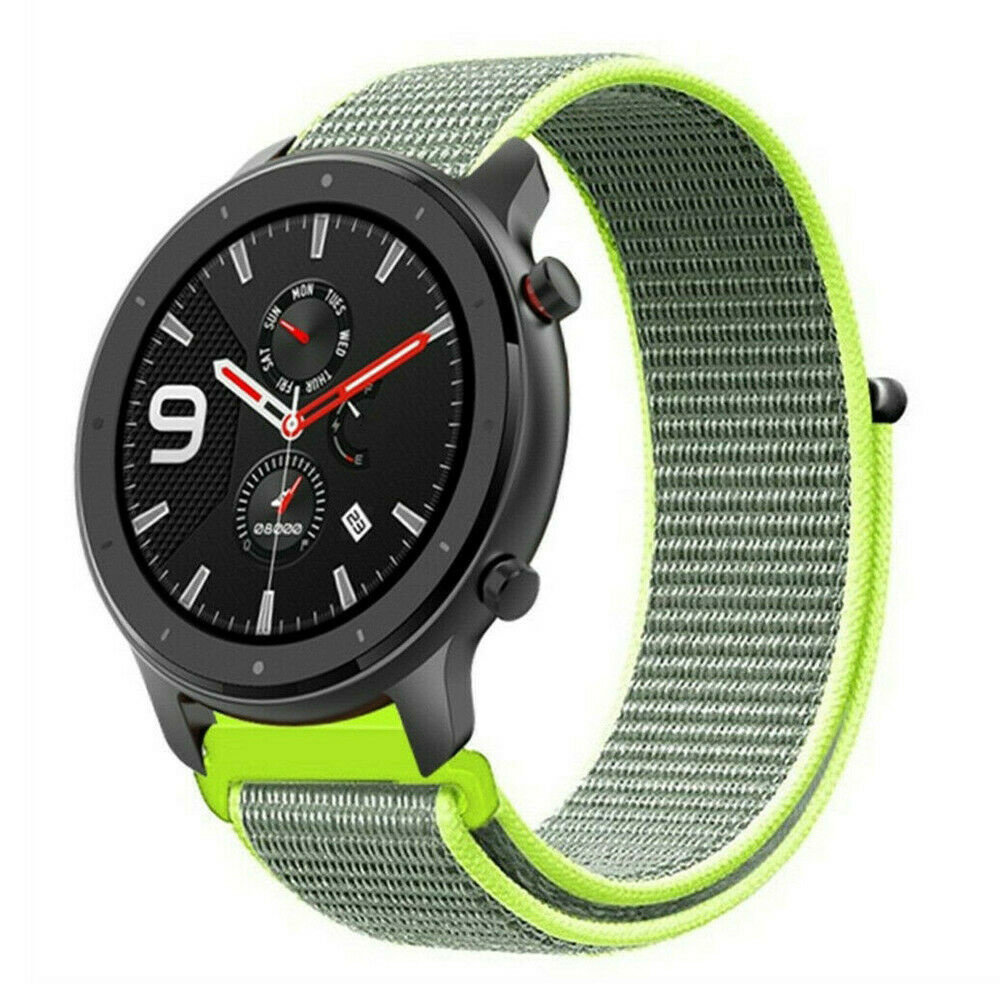 Strap-it Strap-it Bracelet nylon Xiaomi Amazfit GTR (fluorescent)