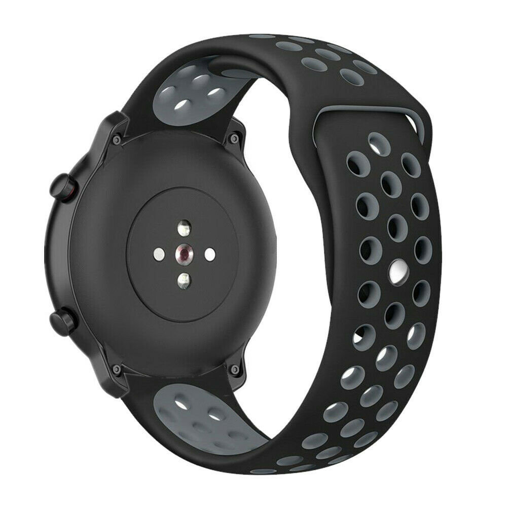 Strap-it Strap-it Bracelet sport Xiaomi Amazfit GTR (noir/gris)