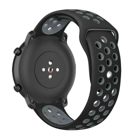 Strap-it Strap-it Bracelet sport Xiaomi Amazfit GTR (noir/gris)