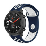 Strap-it Bracelet sport Xiaomi Amazfit GTR (bleu/blanc) Strap-it Bracelet sport Xiaomi Amazfit GTR (bleu/blanc)