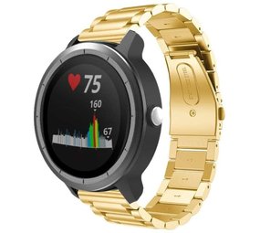 Strap-it Bracelet acier Garmin Vivoactive 3 (or)