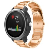 Strap-it Bracelet acier Garmin Vivoactive 3 (or rose)