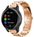 Strap-it Strap-it Bracelet acier Garmin Vivoactive 4 - 45 mm - or rose