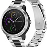 Strap-it Strap-it Bracelet acier Garmin Vivoactive 3 (argent/noir) Strap-it Strap-it Bracelet acier Garmin Vivoactive 3 (argent/noir)