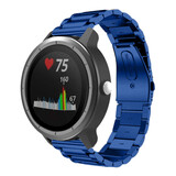 Strap-it Bracelet acier Garmin Vivoactive 3 (bleu)