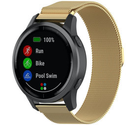 Strap-it Bracelet Milanais Garmin Vivoactive 4 - 45mm - or