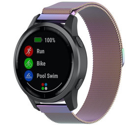 Strap-it Bracelet Milanais Garmin Vivoactive 4 - 45mm - arc-en-ciel