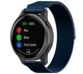 Strap-it Bracelet Milanais Garmin Vivoactive 4 - 45mm - bleu
