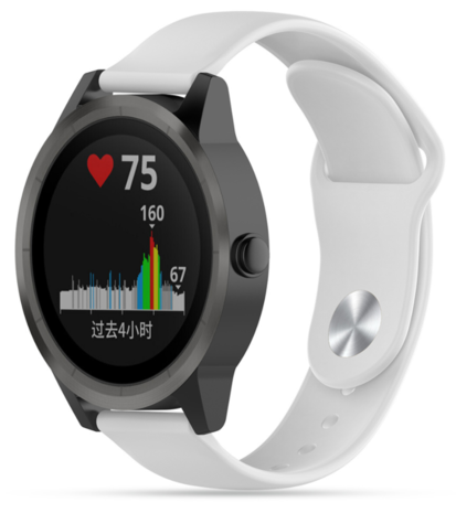 Strap-it Strap-it Bracelet sport Garmin Vivoactive 3 (blanc)