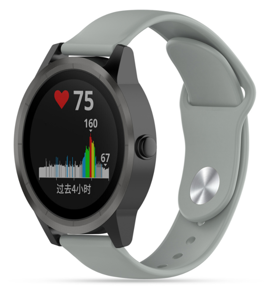 Strap-it Strap-it Bracelet sport Garmin Vivoactive 3 (gris) Strap-it Strap-it Bracelet sport Garmin Vivoactive 3 (gris)