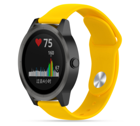 Strap-it Bracelet sport Garmin Vivoactive 3 (jaune)