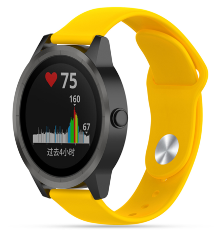 Strap-it Strap-it Bracelet sport Garmin Vivoactive 3 (jaune) Strap-it Strap-it Bracelet sport Garmin Vivoactive 3 (jaune)