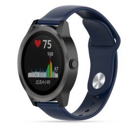 Strap-it Bracelet sport Garmin Vivoactive 3 (bleu foncé)