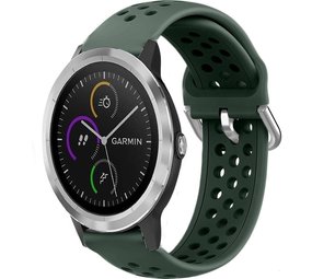 Strap-it Bracelet silicone avec trous Garmin Vivoactive 3 (vert armée)