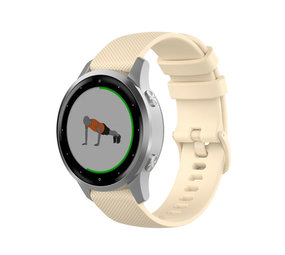 Strap-it Bracelet silicone Garmin Vivoactive 4s - 40mm - beige