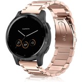 Strap-it Bracelet acier Garmin Vivoactive 4s - 40 mm - or rose