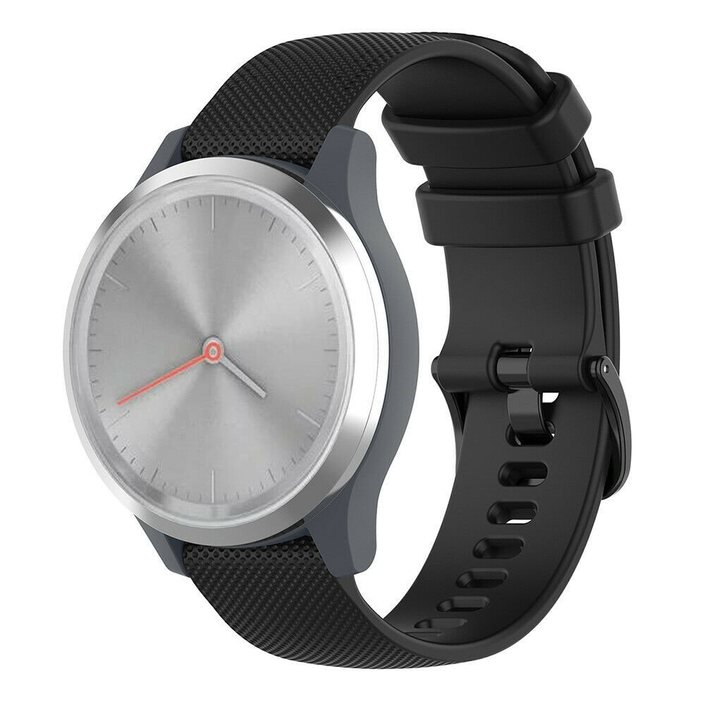 Strap-it Strap-it Bracelet silicone Garmin Vivomove 3s - 39mm - noir