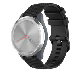 Strap-it Bracelet silicone Garmin Vivomove 3s - 39mm - noir