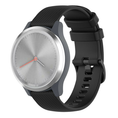 Strap-it Strap-it Bracelet silicone Garmin Vivomove 3s - 39mm - noir