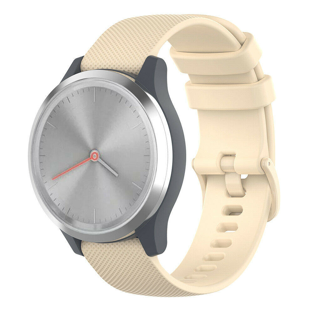 Strap-it Strap-it Bracelet silicone Garmin Vivomove 3s - 39mm - beige