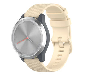 Strap-it Bracelet silicone Garmin Vivomove 3s - 39mm - beige