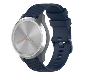 Strap-it Bracelet silicone Garmin Vivomove 3s - 39mm - bleu foncé