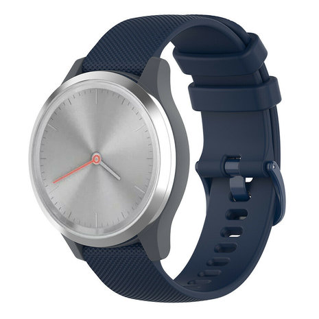 Strap-it Strap-it Bracelet silicone Garmin Vivomove 3s - 39mm - bleu foncé