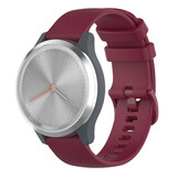 Strap-it Bracelet silicone Garmin Vivomove 3s - 39mm - rouge foncé