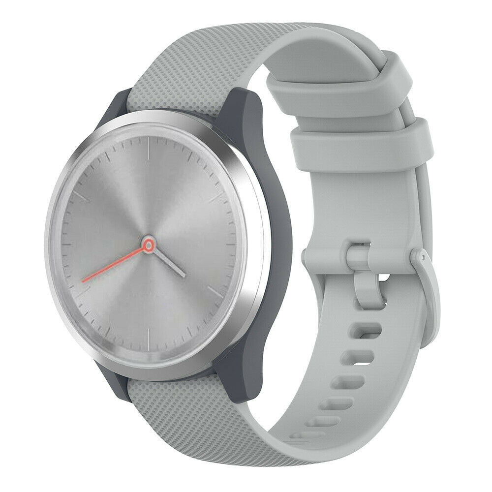 Strap-it Strap-it Bracelet silicone Garmin Vivomove 3s - 39mm - gris