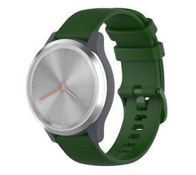 Strap-it Bracelet silicone Garmin Vivomove 3s - 39mm - vert armée