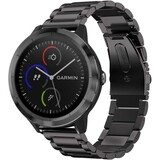 Strap-it Bracelet acier Garmin Vivomove 3s - 39 mm - noir