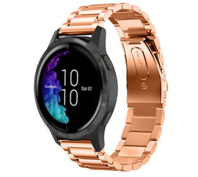 Strap-it Bracelet acier Garmin Venu (or rose)