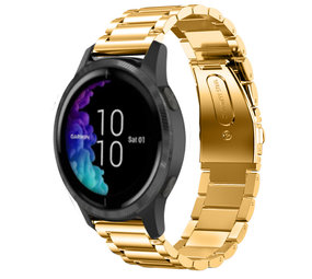 Strap-it Bracelet acier Garmin Venu (or)
