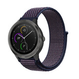 Strap-it Bracelet nylon Garmin Venu (violet-bleu)