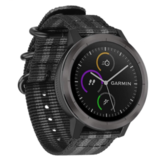 Strap-it Bracelet nylon boucle Garmin Venu (noir/gris)