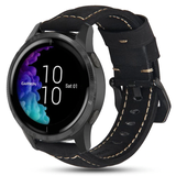 Strap-it Bracelet cuir Garmin Venu (noir)