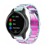 Strap-it Bracelet acier Garmin Vivoactive 4 - 45 mm - arc-en-ciel