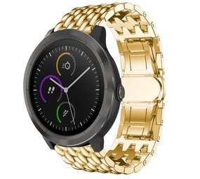 Strap-it Bracelet acier dragon Garmin Vivoactive 4 - 45mm - or