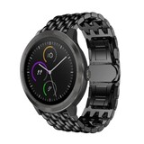 Strap-it Bracelet acier dragon Garmin Vivoactive 3 (noir)