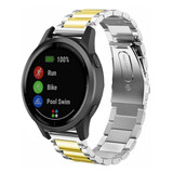 Strap-it Bracelet acier Garmin Vivoactive 4 - 45mm - argent/or
