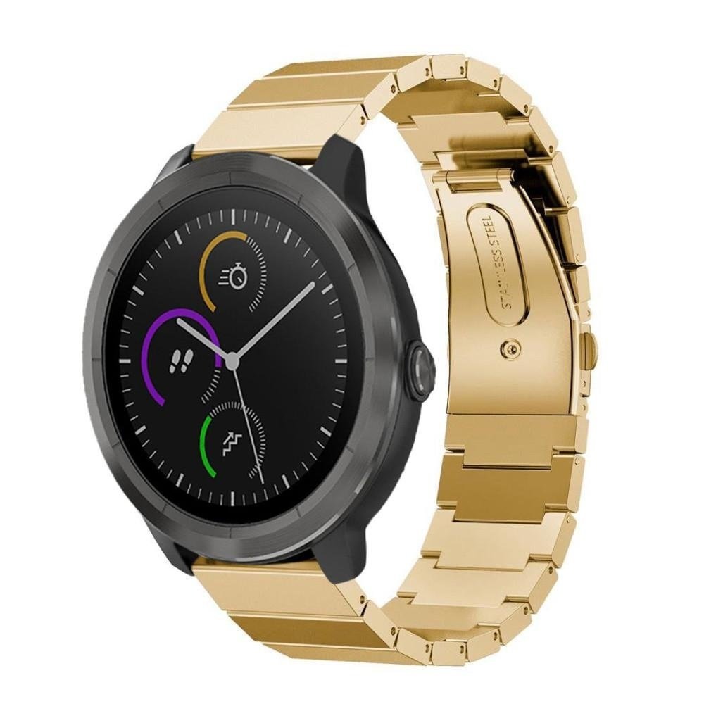 Strap-it Strap-it Bracelet métal Garmin Vivoactive 4 (or) Strap-it Strap-it Bracelet métal Garmin Vivoactive 4 (or)
