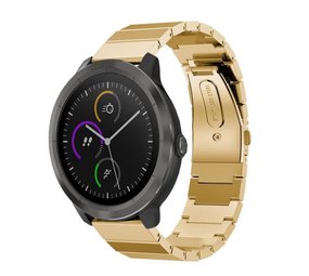 Strap-it Bracelet métal Garmin Vivoactive 4 (or)