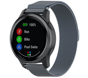 Strap-it Bracelet Milanais Garmin Vivoactive 4 - 45mm - gris sidéral
