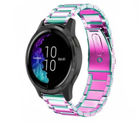 Strap-it Bracelet acier Garmin Venu (arc-en-ciel)