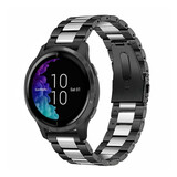 Strap-it Bracelet acier Garmin Venu (noir/argent)