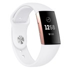 Strap-it Strap-it Bracelet sport Fitbit Charge 3 (blanc)