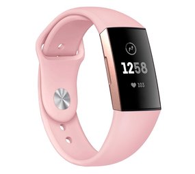 Strap-it Bracelet sport Fitbit Charge 3 (rose)