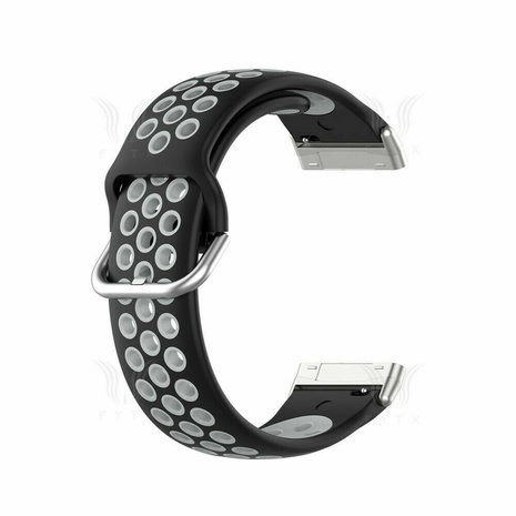 Strap-it Strap-it Bracelet sport Fitbit Versa 3 (noir/gris) Strap-it Strap-it Bracelet sport Fitbit Versa 3 (noir/gris)